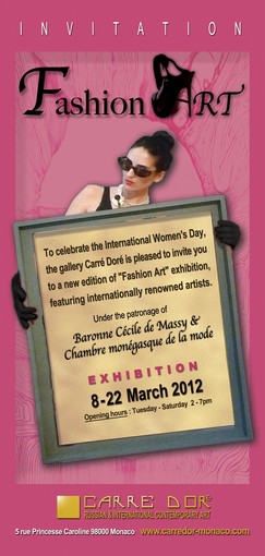 Alla Galleria Carré Doré di Montecarlo la "Fashion Art" Alla Galleria Carré Doré di Montecarlo la "Fashion Art"