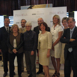 Eliane Gluckman e Fabienne Mourou al Monaco Press Club