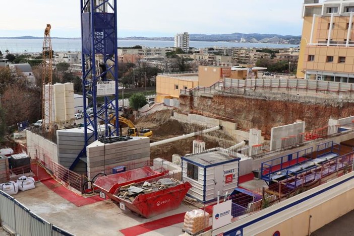 Il cantiere dell'Istituto del Cuore di Saint Laurent du Var. Foto sito ufficiale Il cantiere dell'Istituto del Cuore di Saint Laurent du Var. Foto sito ufficiale