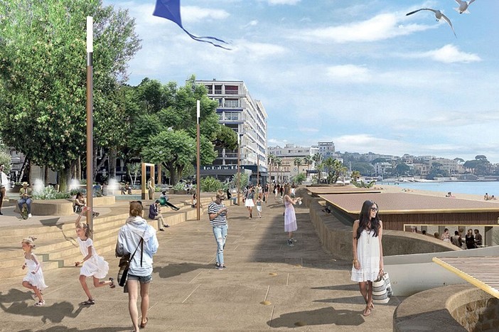 Juan les Pins, lungomare nel progetto Juan les Pins, lungomare nel progetto