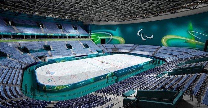 La struttura originalmente prevista per ospitare le gare di hokey a Nizza