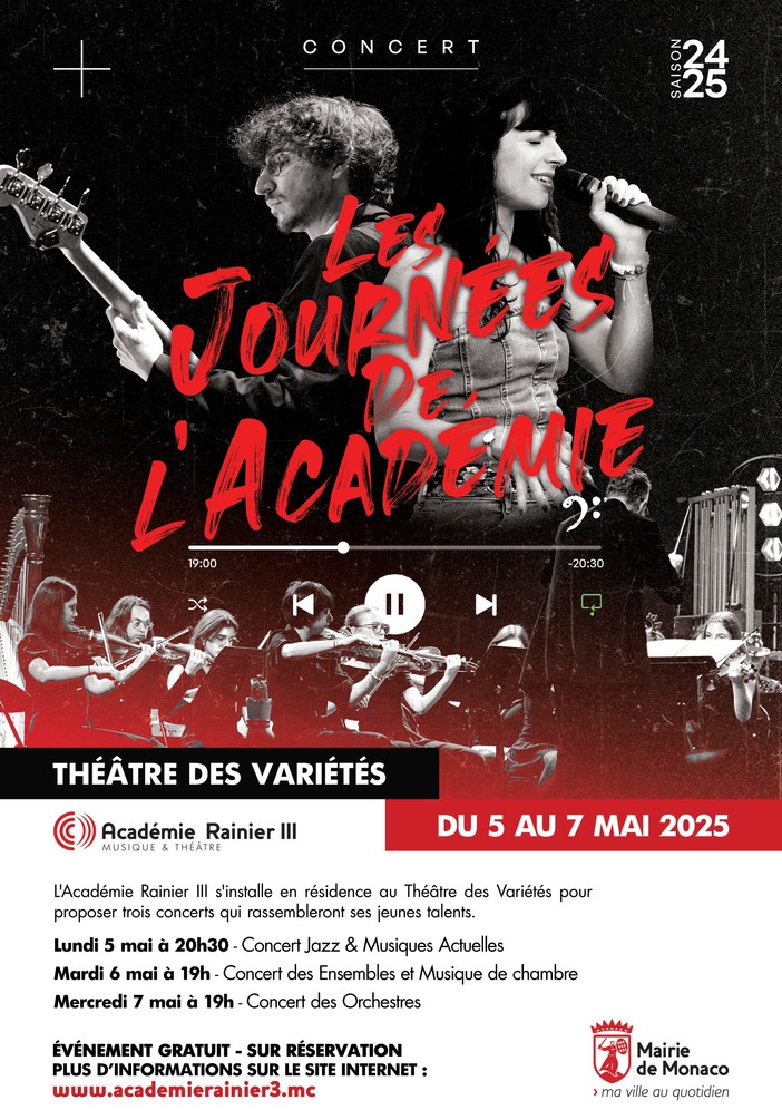 Al Théâtre des Variétés di Monaco le &quot;Journées de l’Académie&quot;