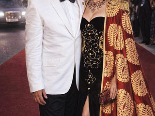 Luca Moretti sul red carpet di Monte-Carlo al Gala della Rosa.