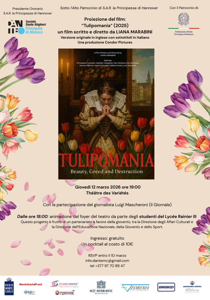 “Tulipomania”, il nuovo film di Liana Marabini