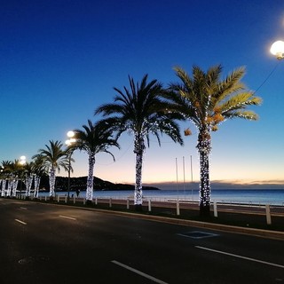 Promenade des Anglais all'alba