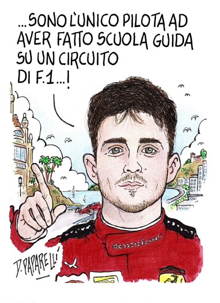 Charles Leclerc visto da Danilo Paparelli