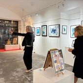 La Galerie des Dominicains nel Vieux Nice dove espone Laurence G. Fotografie di Silvia Assin