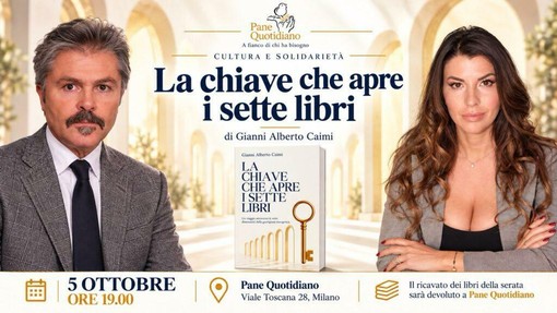 “La chiave che apre i sette libri”: a Milano la presentazione del libro di Gianni Alberto Caimi “La chiave che apre i sette libri”: a Milano la presentazione del libro di Gianni Alberto Caimi