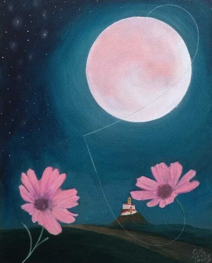 Luna Rosa vista dal pittore Franco Gotta