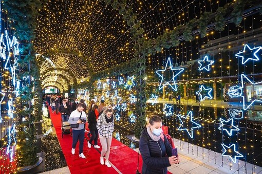 Nizza, 3 dicembre 2021, l'inaugurazione delle luminarie natalizie