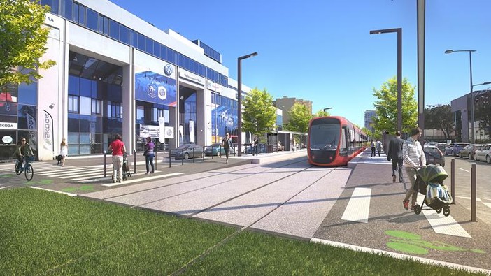 Le future stazioni della Ligne 3 del tram a Nizza