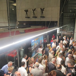 La stazione Médecin della Ligne 2 il giorno dell'inaugurazione