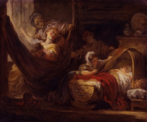 Jean Honoré Fragonard (1732-1806), Le Berceau, vers 1760 ?, huile sur toile, Amiens, musée de Picardie