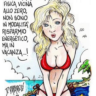 Le vacanze, vignetta di Danilo Paparelli