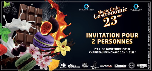 Principato di Monaco: dal 23 al 26 novembre si svolgerà la 23a edizione di ‘Monte-Carlo Gastronomie’