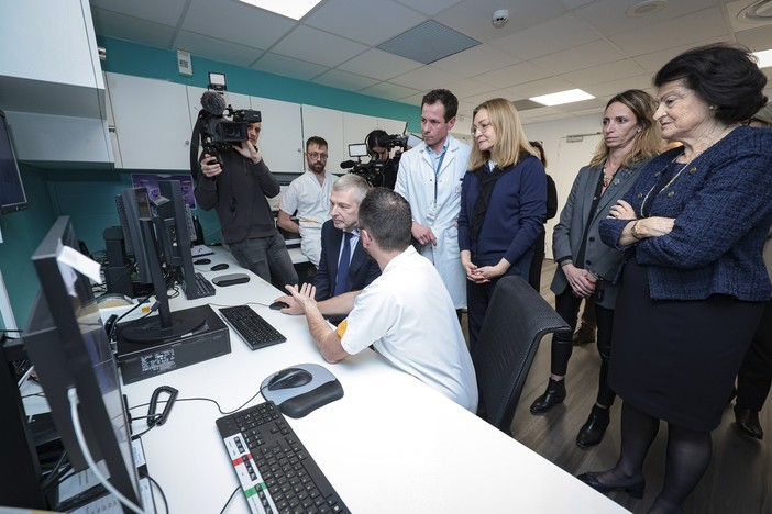 Un momento della presentazione della nuova strumentazione al Princesse Grace