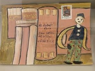 Carte Postale de l’artiste Anne-Marie Torrisi Musée international d’Art Naïf, Brut et Singulier - Nice © Andréa Cohen
