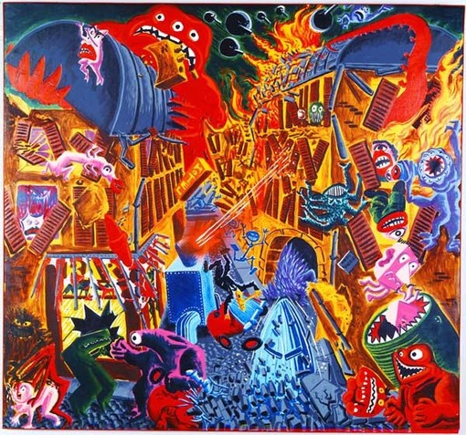 Hervé di Rosa, L'attaque de la rue du Malheur, 1984 © Adagp Paris 2026