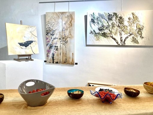 Martine Thibaud alla Galerie des Dominicains -Foto di Silvia Assin Martine Thibaud alla Galerie des Dominicains -Foto di Silvia Assin