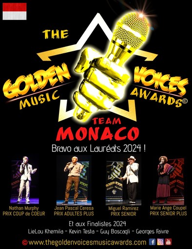 I vincitori del Monaco Team al concorso "The Golden Voices Music Awards" I vincitori del Monaco Team al concorso "The Golden Voices Music Awards"