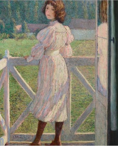 Lilla Cabot Perry, Girl on a Balcony, 1894 Lilla Cabot Perry, Girl on a Balcony, 1894