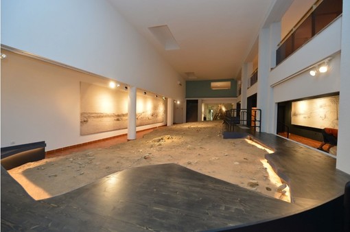 Una sala del Museo di Terra Amata a Nizza Una sala del Museo di Terra Amata a Nizza