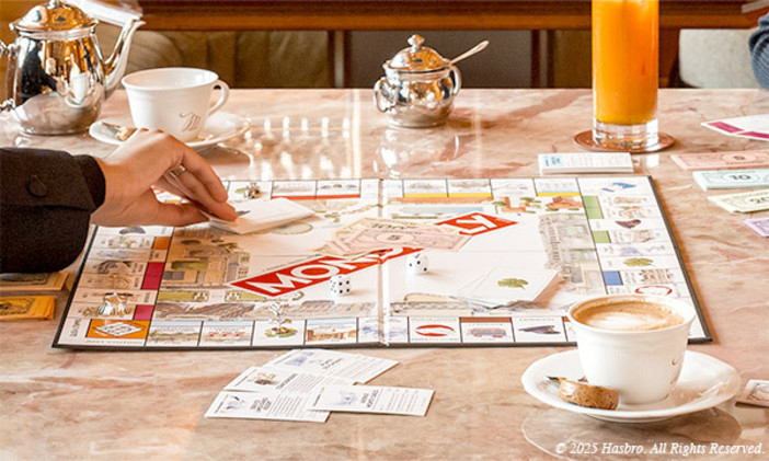 Monopoly Monte‑Carlo, edizione da collezione: illustrazioni di Jean‑Benoît Héron e dediche presso la Boutique du Casino.