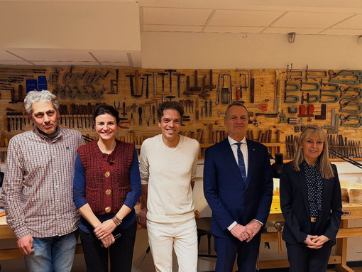 Thierry Amadi durante la visita all’Académie Rainier III