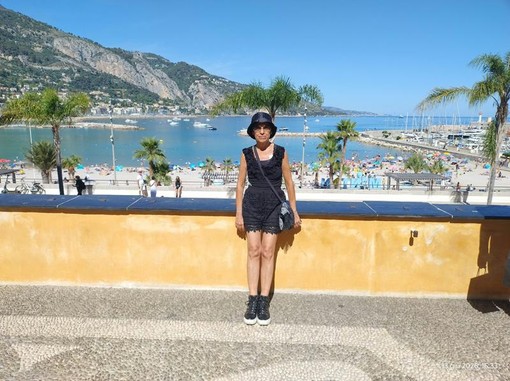 Milena Visentini a Menton Milena Visentini a Menton