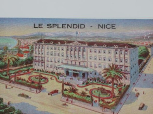 Una cartolina dell'Hotel Splendid a Nizza