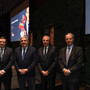 Da sinistra: Guillaume Rose, Direttore Generale Esecutivo del MEB; Pierre Dartout, Ministro di Stato; Michel Dotta, Presidente del MEB; Pierre-André Chiappori, Co