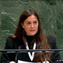La Sig.ra Daphné Le Son interviene alla tribuna dell’ONU in rappresentanza del Principato di Monaco © DR