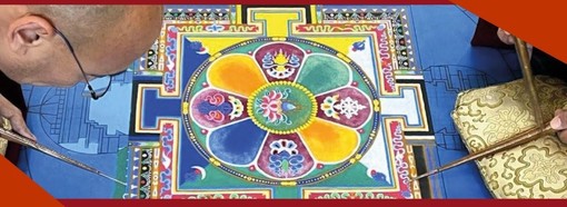 Un mandala per Ospedaletti con i Monaci Tibetani del Washul Mentsen del Monastero di Drepung Gomang Un mandala per Ospedaletti con i Monaci Tibetani del Washul Mentsen del Monastero di Drepung Gomang