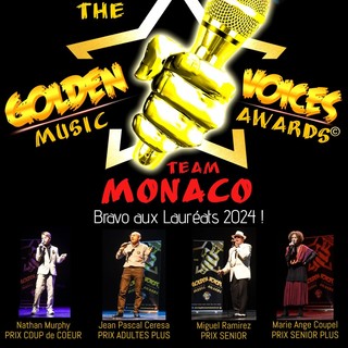 I vincitori del Monaco Team al concorso &quot;The Golden Voices Music Awards&quot;