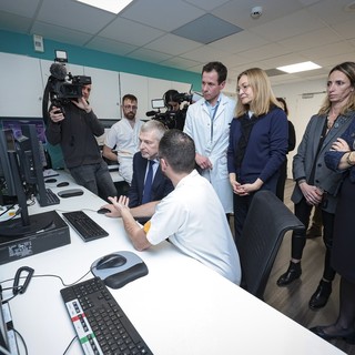 Un momento della presentazione della nuova strumentazione al Princesse Grace