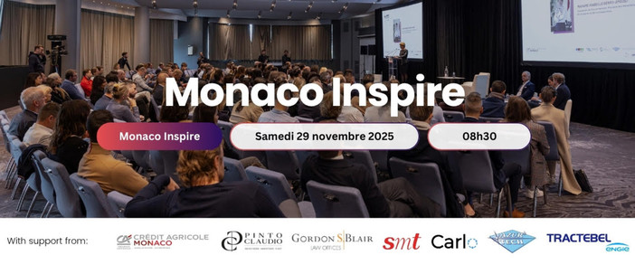Monaco Inspire 2025: sabato 29 novembre, al prestigioso Méridien Beach Plaza di Monaco, la seconda edizione di Monaco Inspire, la giornata interamente dedicata all’innovazione, all’imprenditorialità e all’ispirazione.