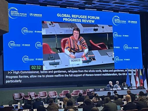 Isabelle Rosabrunetto, Direttore Generale del Dipartimento delle Relazioni Esterne e della Cooperazione,  Ginevra, riunione di follow-up del 2º Forum Mondiale per i Rifugiati ©DR