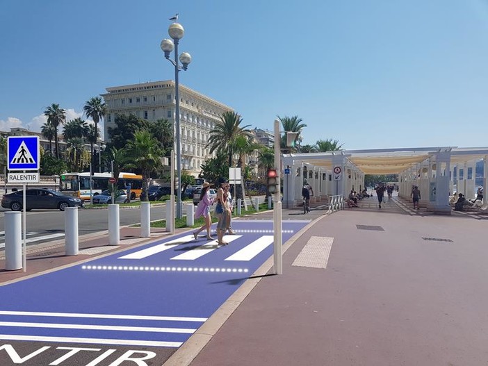 Come sarà modificata la pista ciclabile lungo la Promenade a Nizza Come sarà modificata la pista ciclabile lungo la Promenade a Nizza