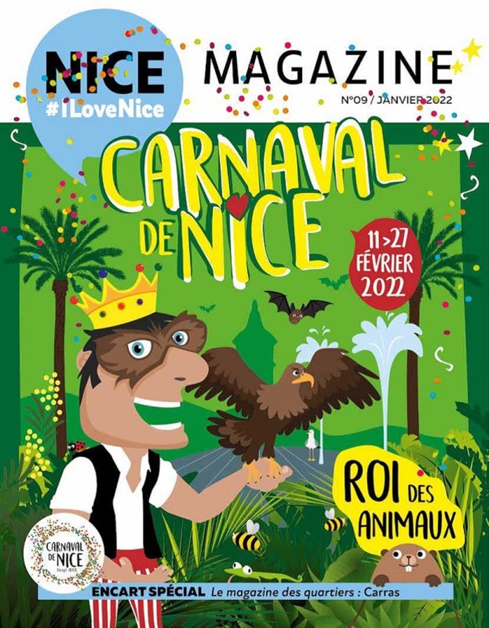 La copertina di Nice Magazine di gennaio 2022