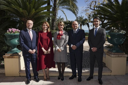 I quattro nuovi ambasciatori con Isabelle Berro Amadei