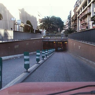 Un imbocco del Tunnel du Paillon a Nizza