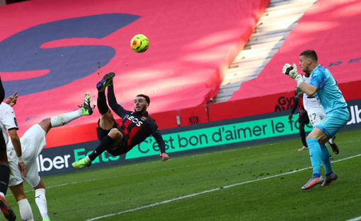 Nice - Rennes, una fase di gioco (foto tratta dal sito dell'OGC Nice)