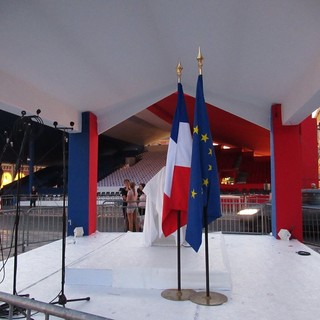 Nizza, Place Massena la sera del 13 luglio 2017