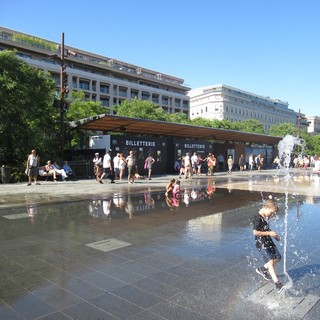 Nizza, Promenade du Paillon, le fontane
