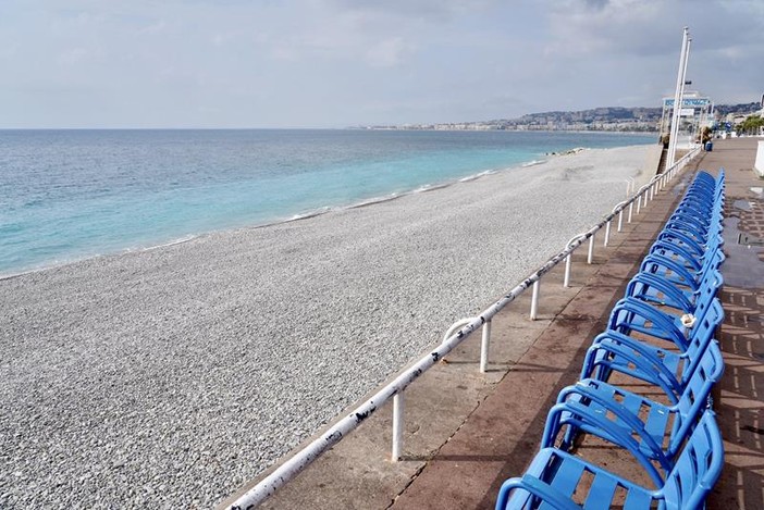 Nizza il 27 febbraio 2021 primo giorno del nuovo confinamento Nizza il 27 febbraio 2021 primo giorno del nuovo confinamento