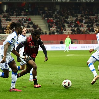 Nizza -Auxerre, una fase di gioco (foto tratta dal sito dell'OGC Nice)