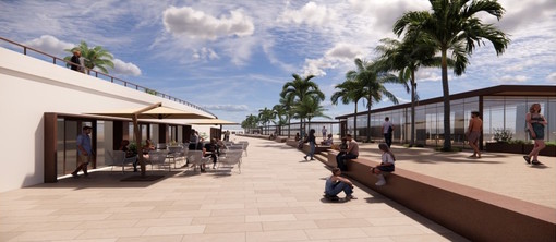 Come si trasformerà Promenade de la Mer quando saranno finiti i lavori (render: Ville de Menton) Come si trasformerà Promenade de la Mer quando saranno finiti i lavori (render: Ville de Menton)