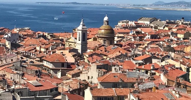 Nizza, panorama con la Chapelle Saint François Nizza, panorama con la Chapelle Saint François