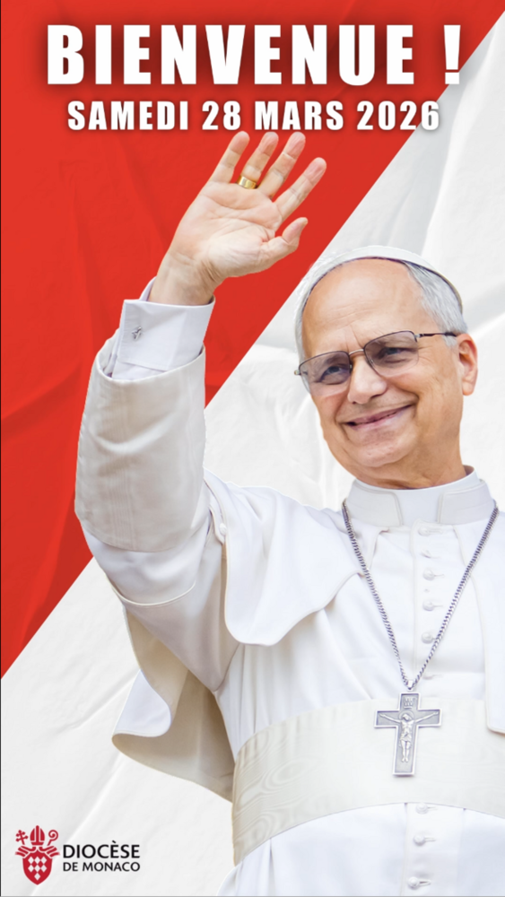 Papa Leone XIV in visita apostolica nel Principato di Monaco il 28 marzo