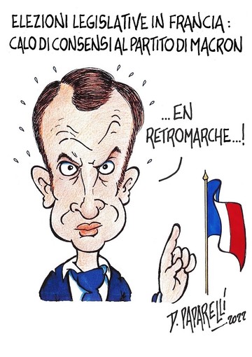 Emmanuel Macron visto da Danilo Paparelli Emmanuel Macron visto da Danilo Paparelli